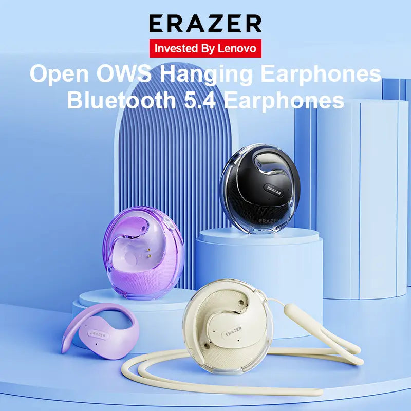 Lenovo ERAZER Wireless Headphones Bluetooth 5.4 OWS Waterproof Sport Earphones Noise Reduction Headsets HIFI Stereo